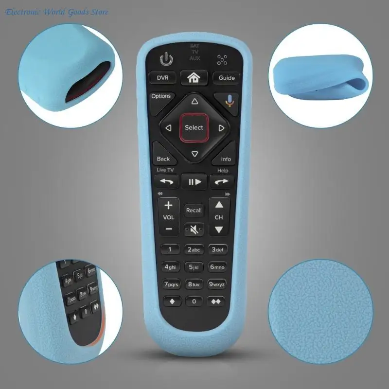 A3PD Silicone Remote Cover for DISH 54.0 54.1 Remote Control Case Protective Sleeve Skin-Friendly Cover Protective Case