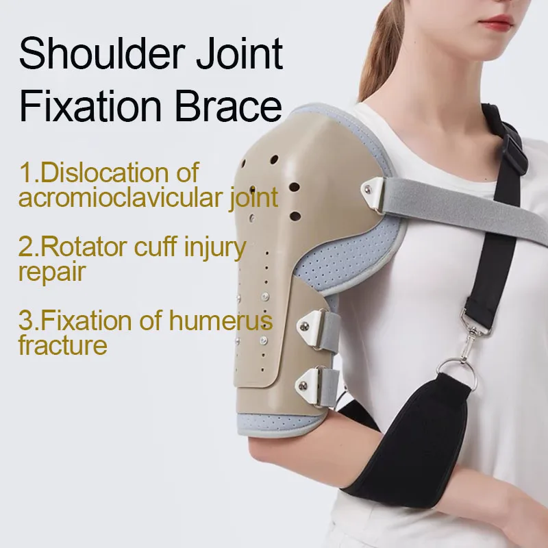 Adjustable Humerus Fracture Fixator Brace Upper Arm Broken Shoulder Injury Rehabilitation Support Splint Breathable Lightweight