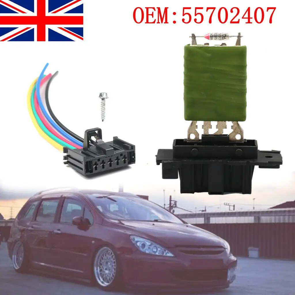 

Heater Blower Motor Fan Resistor With Wiring Harness For Fiat Ducato Peugeot Boxer Citroen Relay 55702407