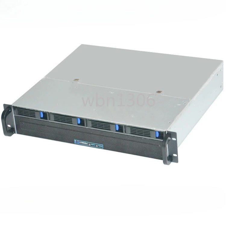 

2U 4-disk hot-swappable server chassis storage industrial control chassis ultra-short KTV conference