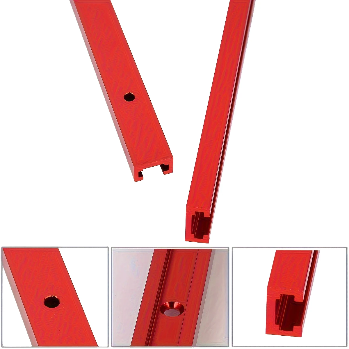 Imagem -03 - Carpintaria Chute Rail T-track T-slot Miter Track Jig t Screw Fixture Slot Serra de Mesa Roteador Mesa Ferramentas Faça Você Mesmo 600 mm 19x95 Milímetros Peças