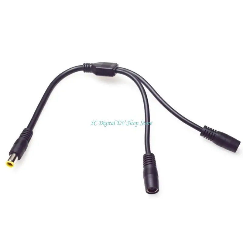 E74D DC7909 Solar Power Cord 1 Male 2 Female Y Adapter Splitter Cable ABS, for Sub 36V Devices Charging Cord
