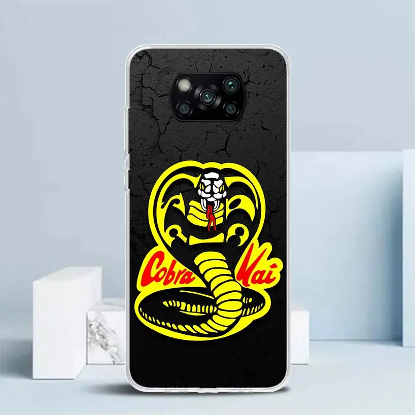 Cobra Kai Snake Soft Cover for Xiaomi Poco X5 Pro X4 Gt X3 Nfc M5S Print Phone Case M4 M3 M2 F3 F2 F1 Mi Note 10 Lite Coque