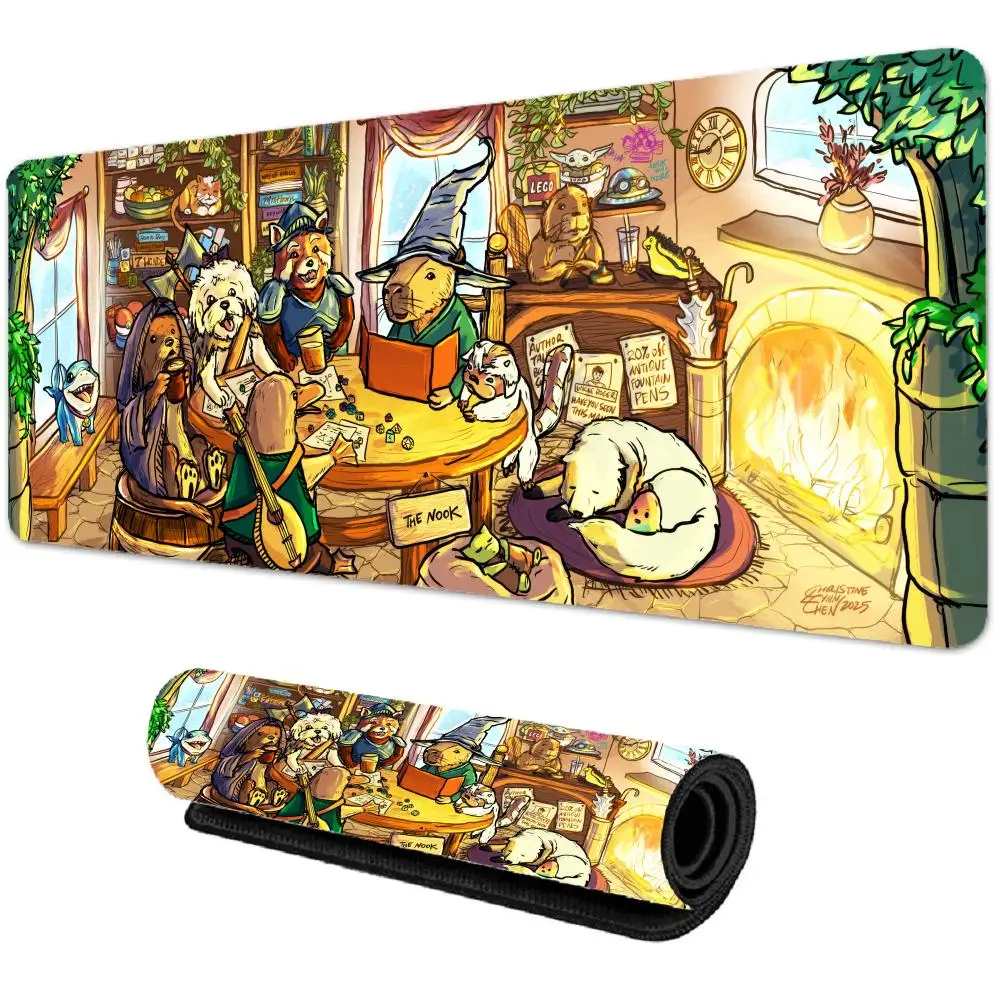 

Natural Rubber Mouse Pad Multi-Size non-slip Gaming mouse pad Gamer E-Sports Mouse Mat Game Mechanical Keyboard XXL Desk Mat