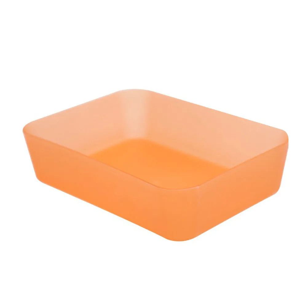 Plastic Drawer Storage Box Size S Orange Multifunctional Organizer for Pen Jewelry Debris Home Office Drawers Debris Box