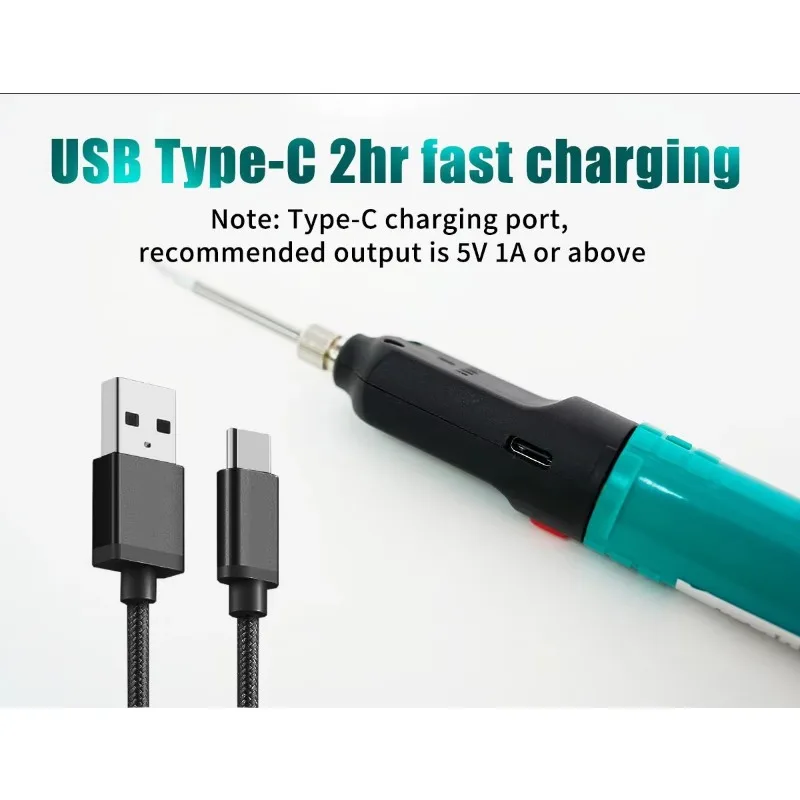 الوزن 85 جرام 12 واط 500 درجة 3.7 فولت 2200 مللي أمبير مع مصباح ليد SI-B165 Proskit مكواة لحام لاسلكية لإصلاح الإلكترونيات الاستهلاكية