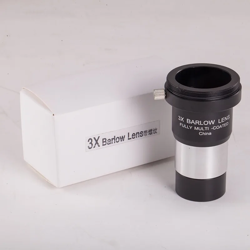

1.25“ Barlow Lens 2X/3X Multi-Magnification for Astronomical Telescope 1.25"/31.7mm Full Metal with M42x0.75 Thread Telescopio