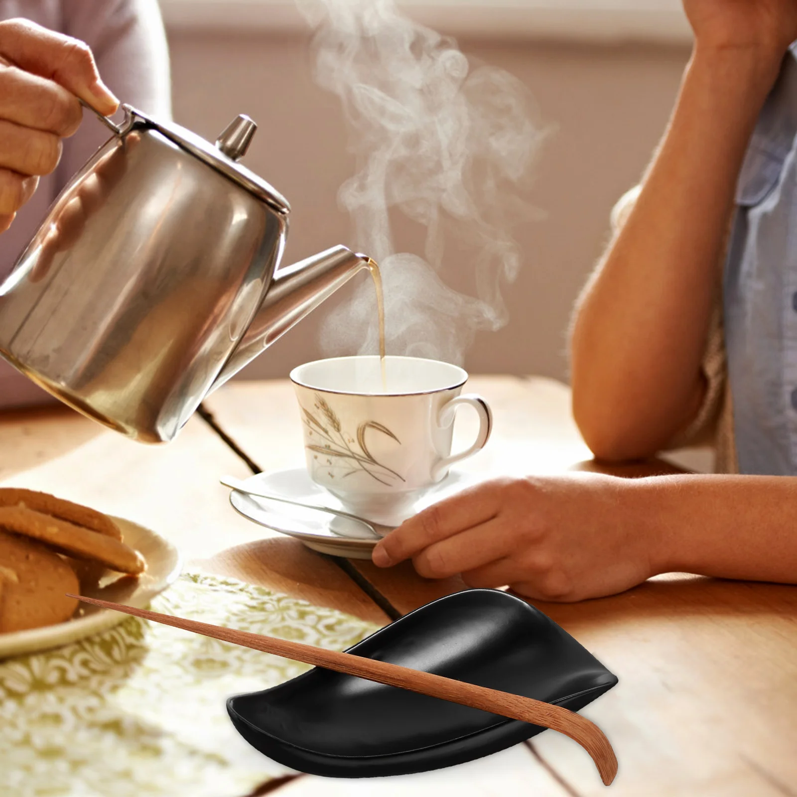 

Elegant Ceramic Tea Scoop Multi-Functional Kung Fu Tea Accessories Nonstick Spoon Coffee Beans Dosing Cup Coffee Bean Dosing Cup