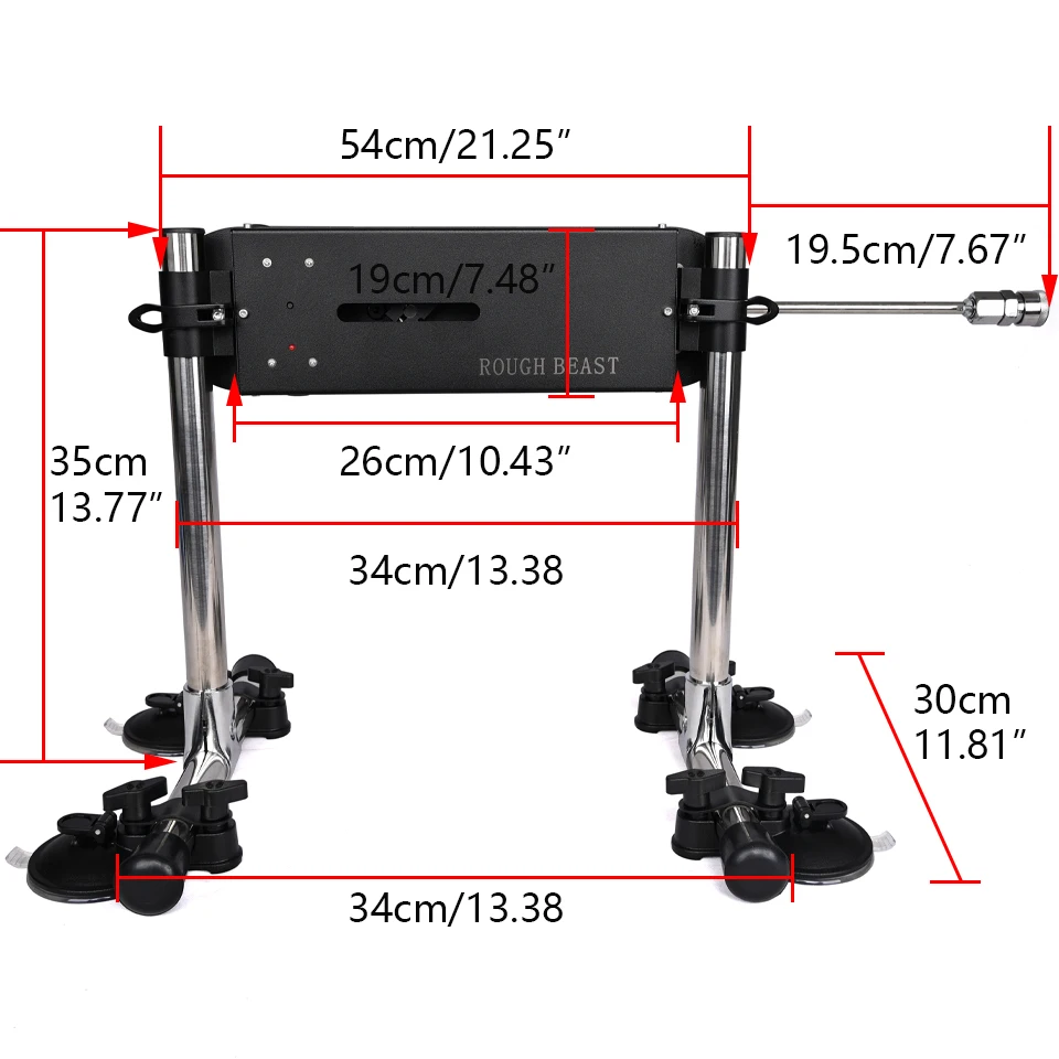 ROUGH BEAST Automatic Sex Machine with Dildo Attachment Wireless 70W Power Masturbation Machine for Women Telescopic Men Sex Toy