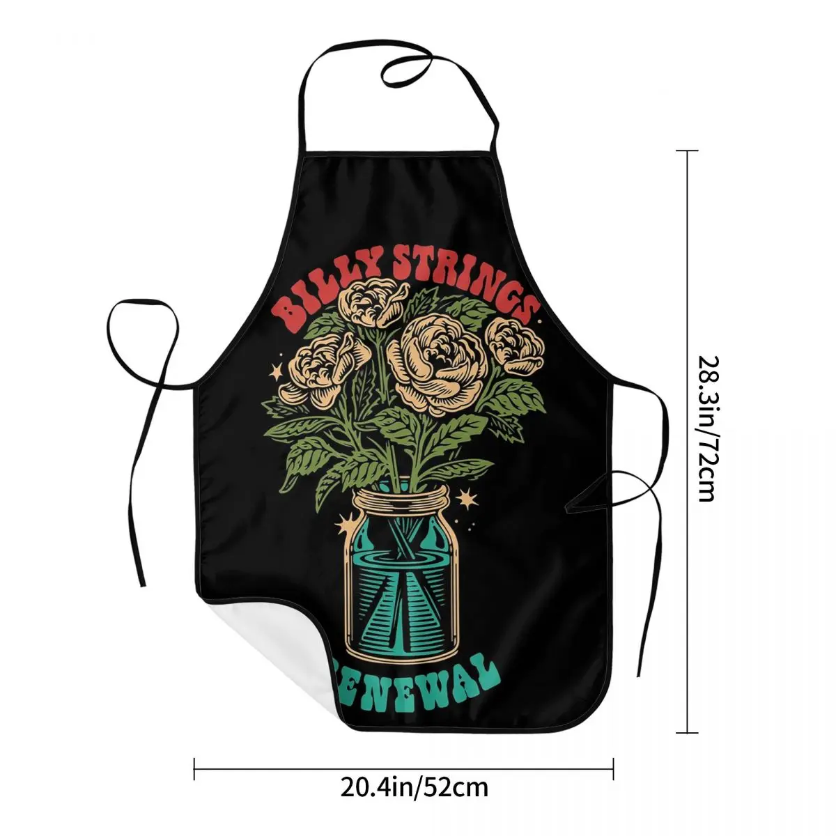 Billy Strings FALL WINTER Apron Chef Cooking Cuisine Tablier Sleeveless Bib Kitchen Cleaning Pinafore for Women Men Painting