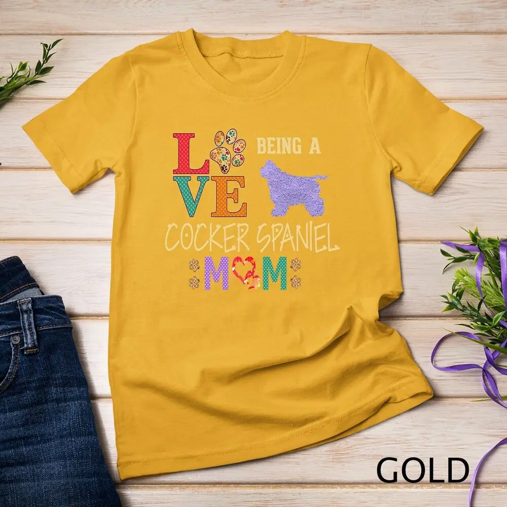 Cocker Spaniel Shirt Design for Cocker Spaniel Dog Lovers Unisex T-shirt