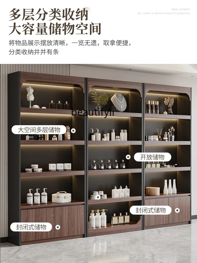 

02Product Display Cabinet Supermarket Display Pet Stationery Cosmetics Shelves Multi-layer Shelves