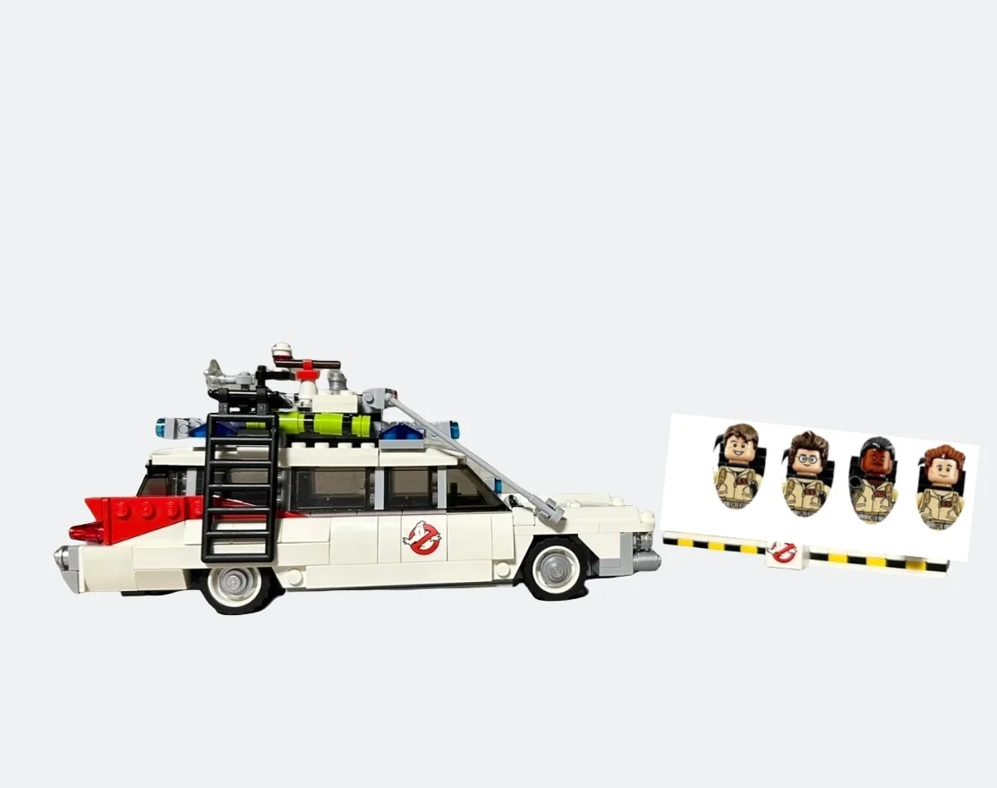 In Stock MOC Compatible 21108 Ghost Busters Ecto-1 Movie Car DIY Toys Assembly Model For Kids Boys Girls Gifts