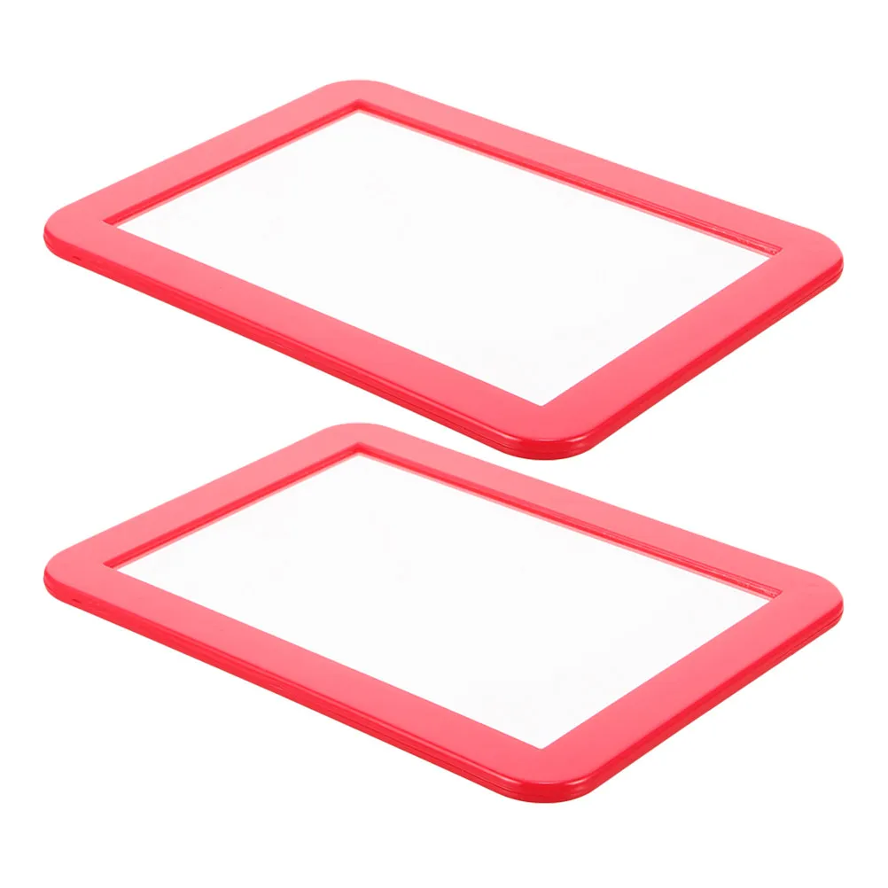 2Pcs Magnetic Makeup Mirror Rectangular Glass Surface Strong Magnet for Locker Cabinet Bathroom Office Desk Bedroom Travel