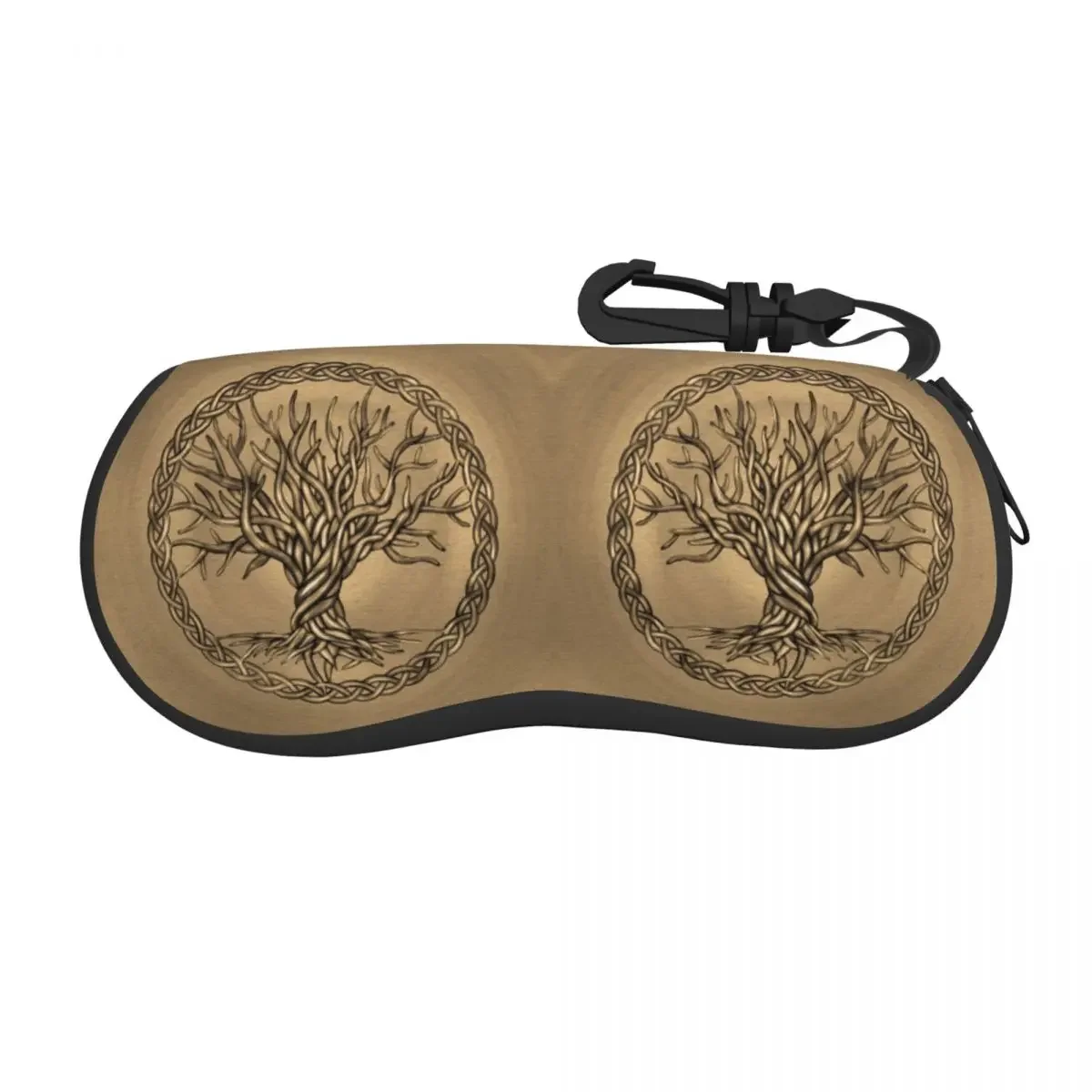 Tree Of Life Sepia Eyeglass Glasses Case Men Women Soft Vikings Yggdrasil Sunglasses Protective Pouch