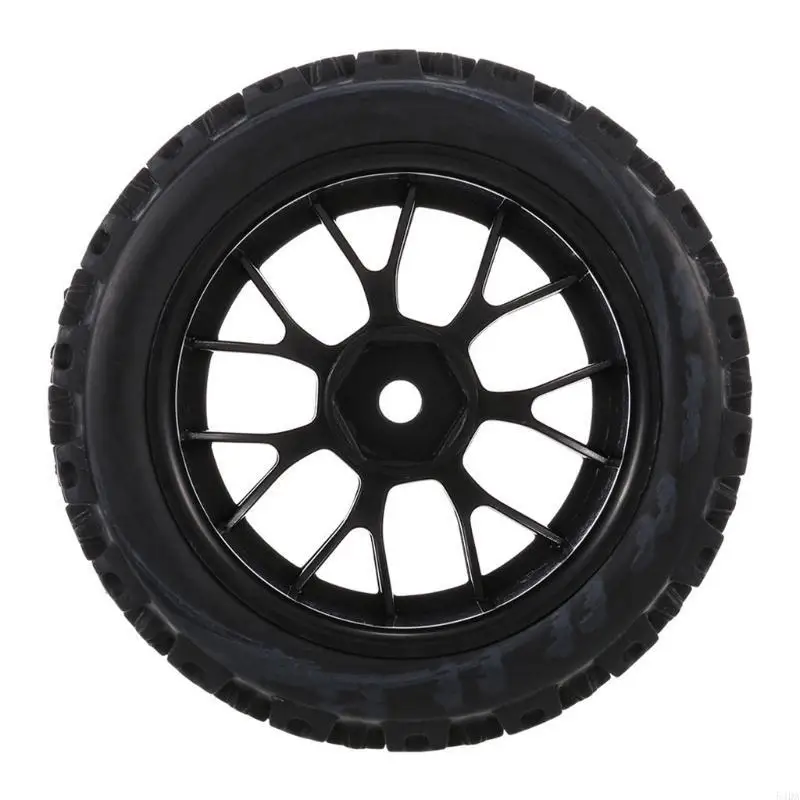 

54DA Realistic RC Rubber Wheel Tire Hub Set of 4PCS for Redcat HSP HPI 1/10 Scale Model Remote Control Toy