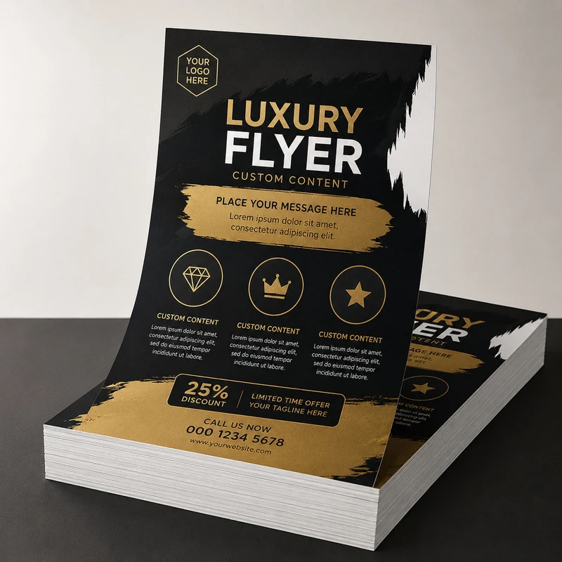 Customized Flyers A4 A5 A6 size 150gms Paper Printed Poster Color Advertising Flyer Poster Double Sided Introduction Advertisi
