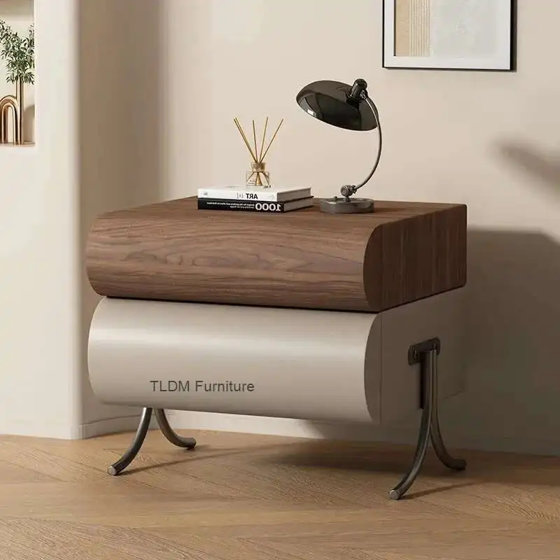 

Ночной столик в скандинавском стиле для хранения, современный ящик, минималистичная эстетичная прикроватная тумбочка, модная роскошная мебель для спальни Mes München De Noche