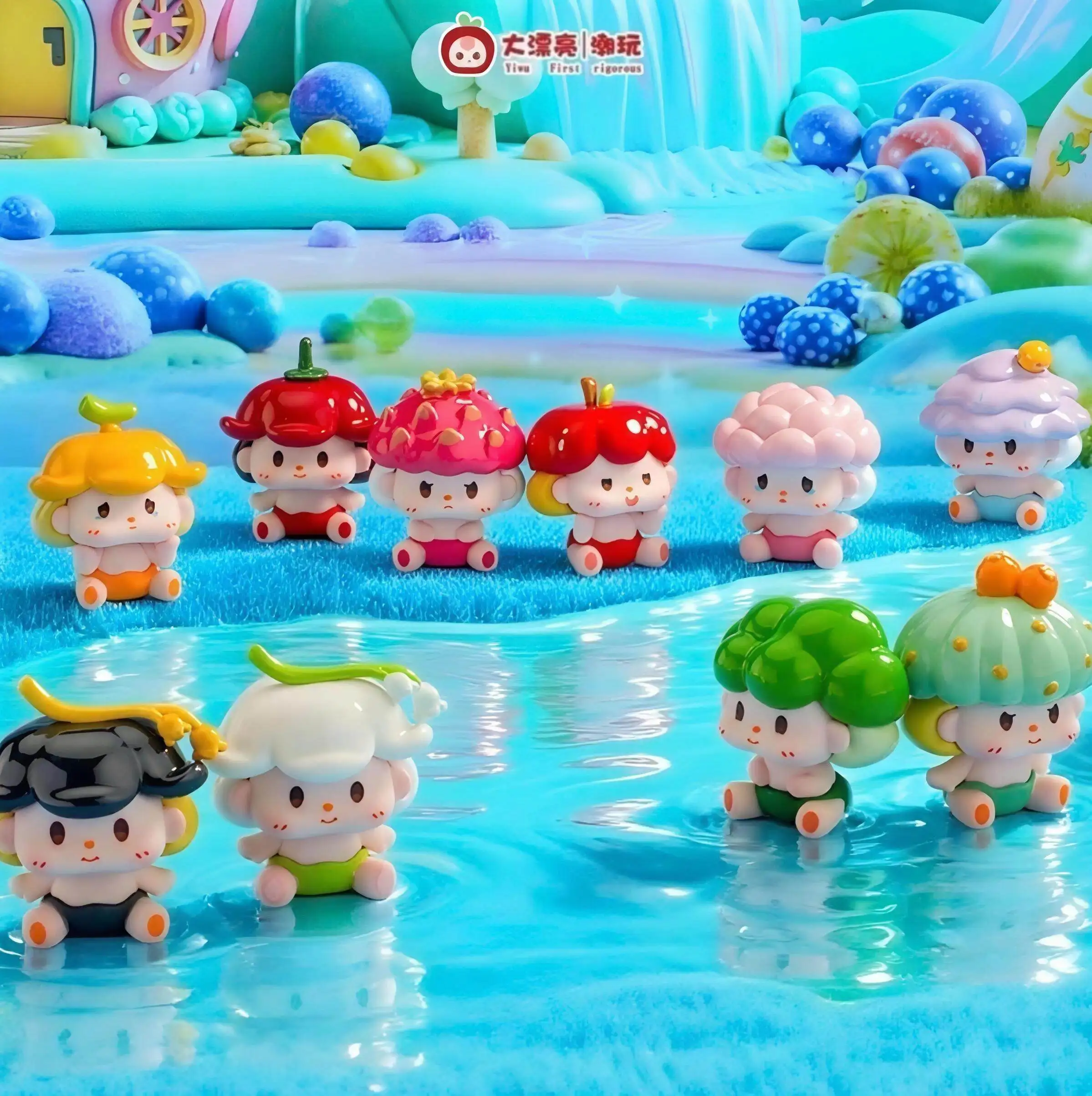 

Yiwu First Rigorous Han Dou Baby Cute Fruit Series Mini Blind Box Figures Collectible Figurines Desktop Decor For Toy Lovers