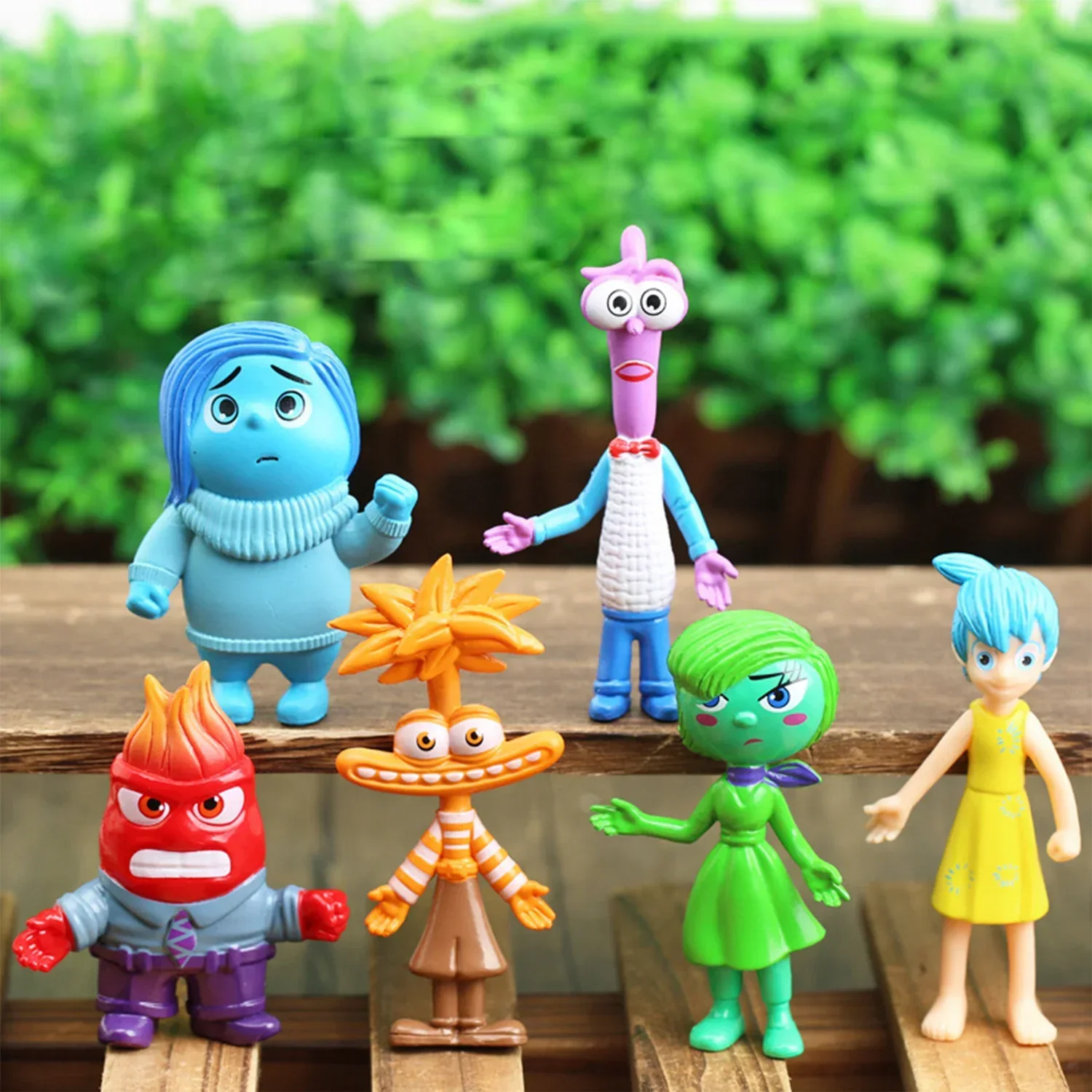 

6Pcs/Set New Inside Out 2 Action Figure Toy Cartoon Movie Joy Anxiety Anger Sadness Disgust Fear Model Doll Figurines Kids Gift