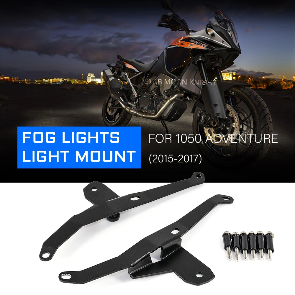 

Motorcycle Fog lamp Spotlight Bracket For 1050 Adventure 1050 ADV 2015 2016 2017 Accessories Auxiliary Holder Spot Light Mount