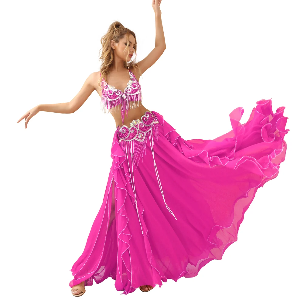 Professional Belly dance costumes Carnival costume for women belly dance set bellydance bra belt skirt suit belly dancer outfit