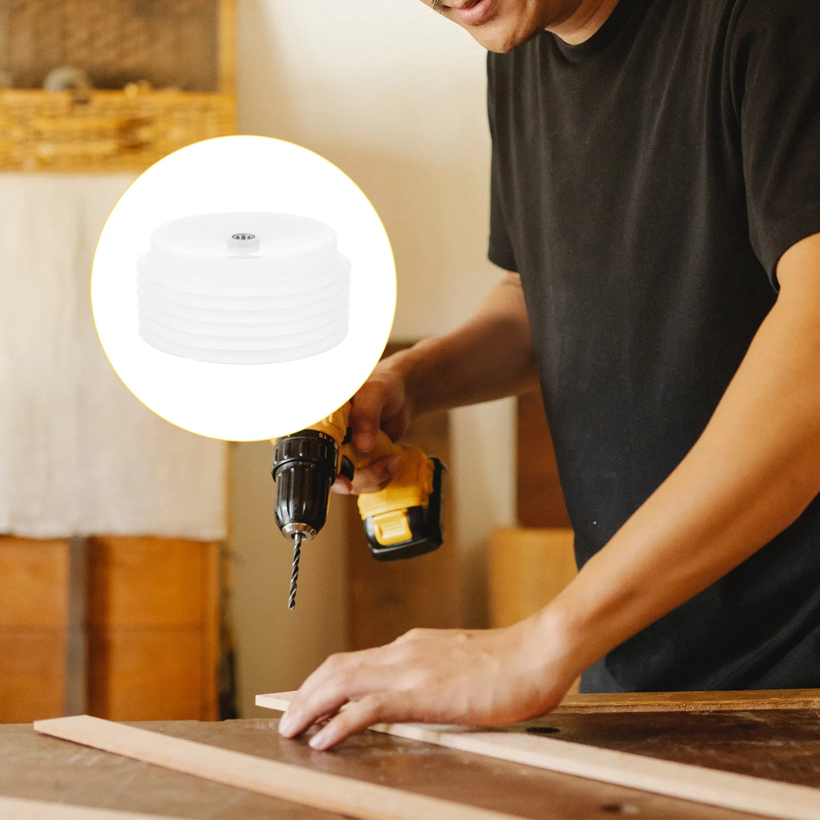 

1Pcs Premium Drill Dust Collector Cover Multipurpose Electric Drill Accessory Large Capacity Lightweight Debris Catcher for Side