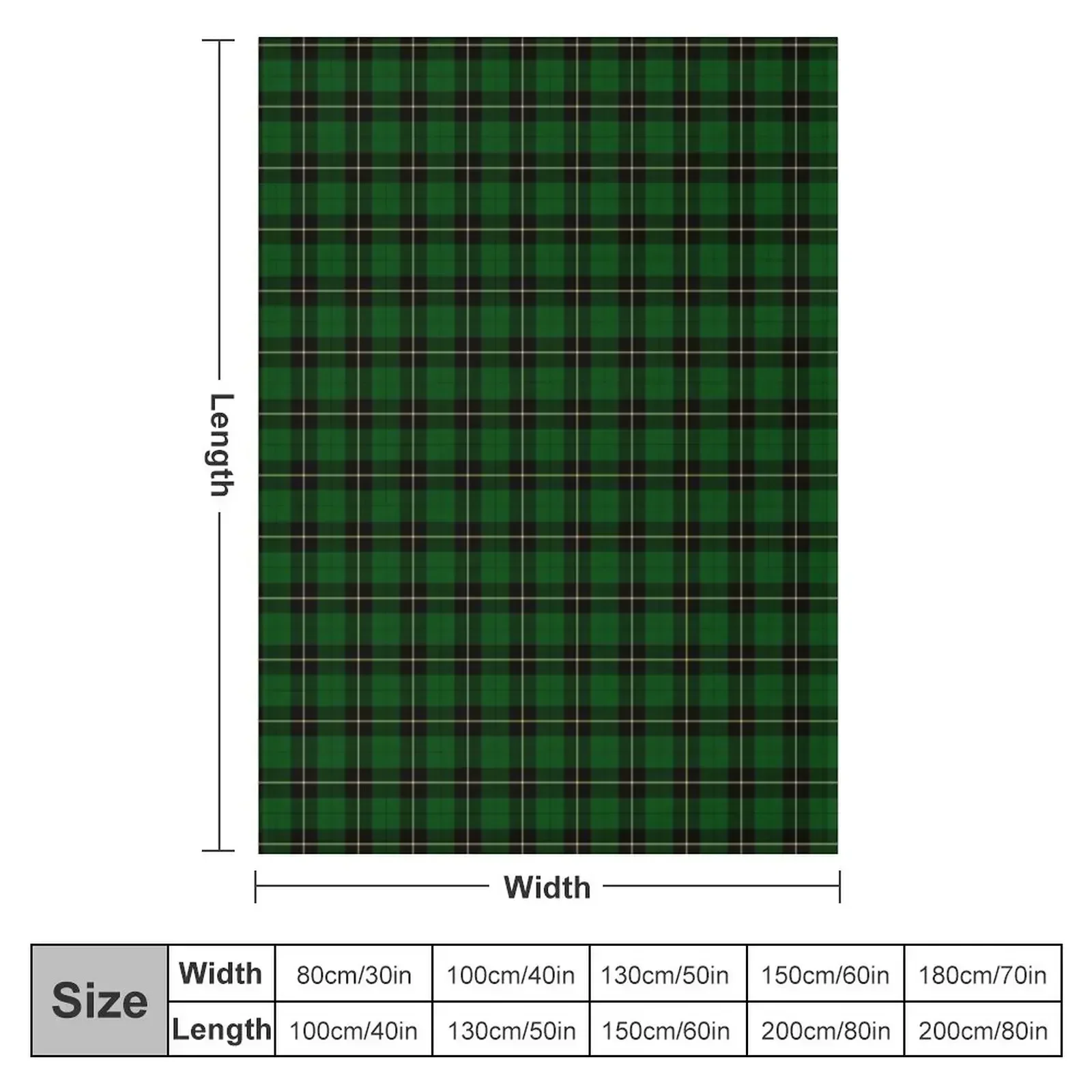 Clan Wallace Hunting Tartan Throw Blanket Moving Soft Blankets