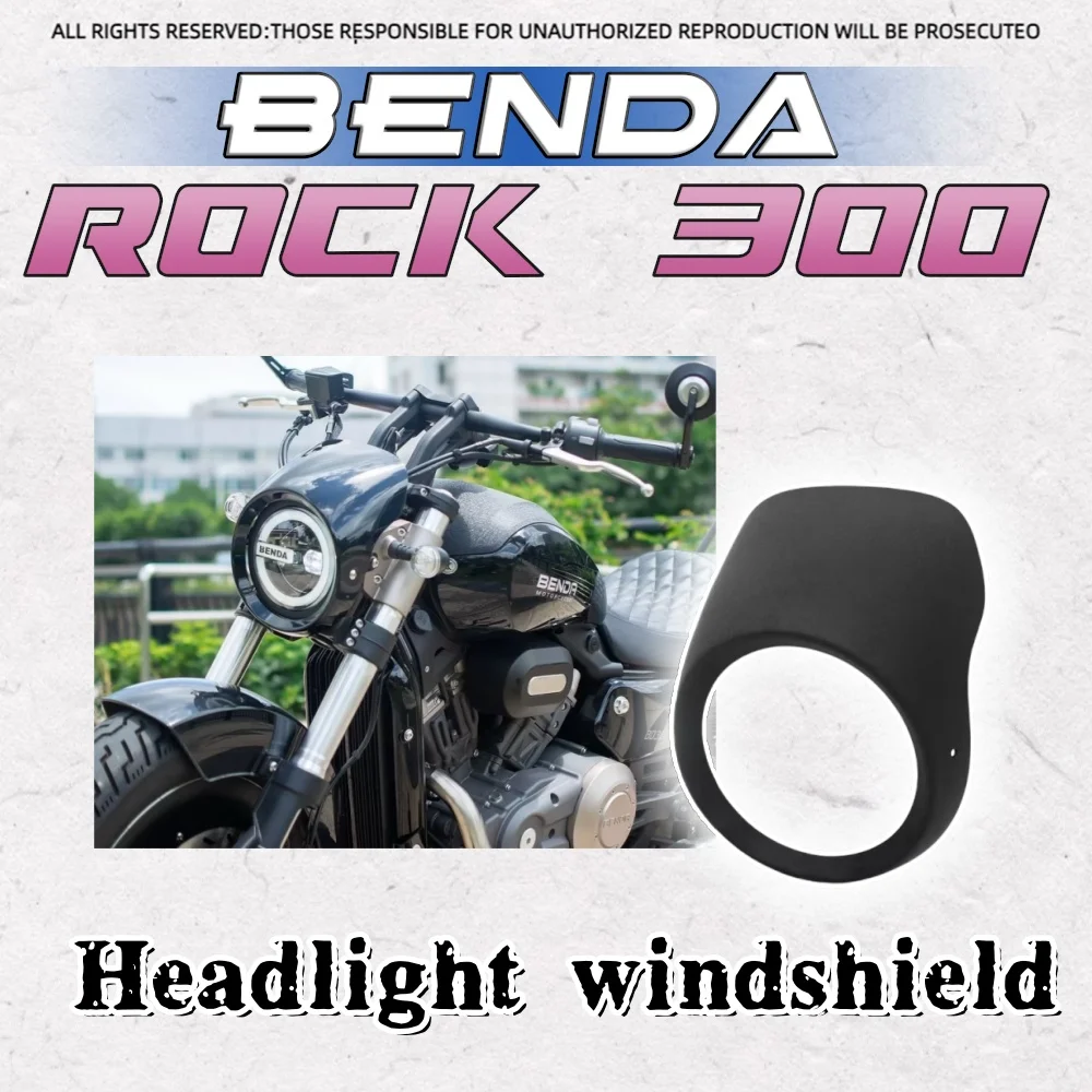 

For BENDA ROCK 300 pig head cover dedicated straight up headlight cover Benda rock 300-Rock headlight net