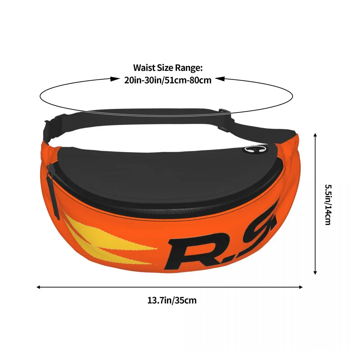 Rs Race Fanny Pack Vrouwen Heren Casual Motorsport Racen Crossbody Heuptas Voor Wandelen Telefoon Geld Zakje