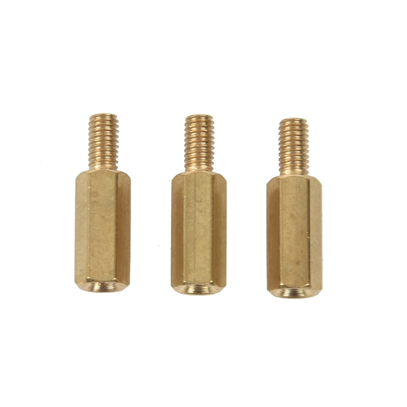 50 Stück m3 Stecker x m3 Buchse 11mm Länge Messing Schraub gewinde Platine Abstands halter