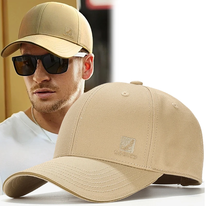 

Khaki Cotton Winter Baseball Cap For Men Women Sun Hat Hard Structured Outdoor Sports Running Golf Trucker Hat Hip Hop Dad Hat