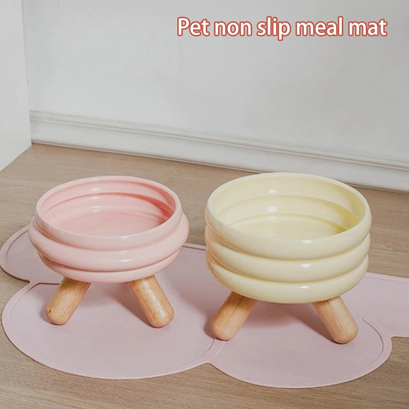 Pet Feeding Pad Silicone Pet Feeding Dog Cat Bowl Food Mat Non-Stick Waterproof Pet Food Feeding Pad Pet Supplies Accessory