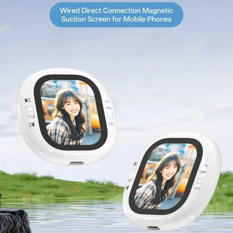 

Мини-телефон, зеркало с магнитным экраном для селфи, зеркало для экрана для селфи для влиятельных лиц, прямая трансляция, экран дисплея, разветвитель экрана телефона