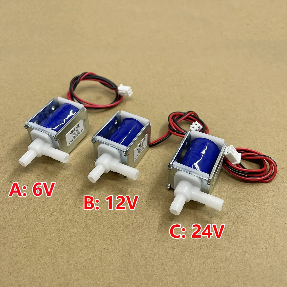 Mini válvula solenoide eléctrica pequeña DC 6V 12V 24V normalmente cerrada N/C Micro válvula de conmutación de Control de flujo de agua válvula de riego de flores
