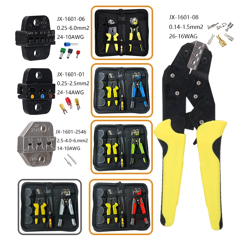 

LUCHSHIY Wire Stripper Crimping Pliers Combination Hand Tool Set Multitool Cable Cutting Crimping Stripping Electrician Tool Kit