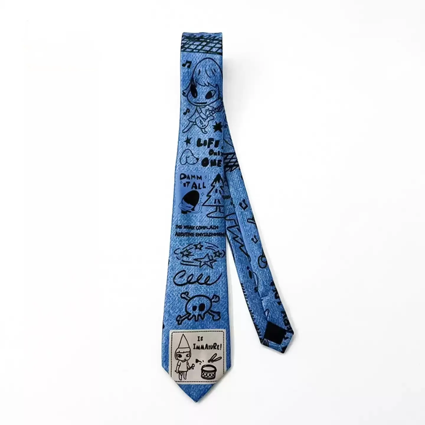 ニッチオリジナルプリントデザインシャツネクタイユニセックス個性ファッショナブルカレッジスタイルカジュアル衣類アクセサリー