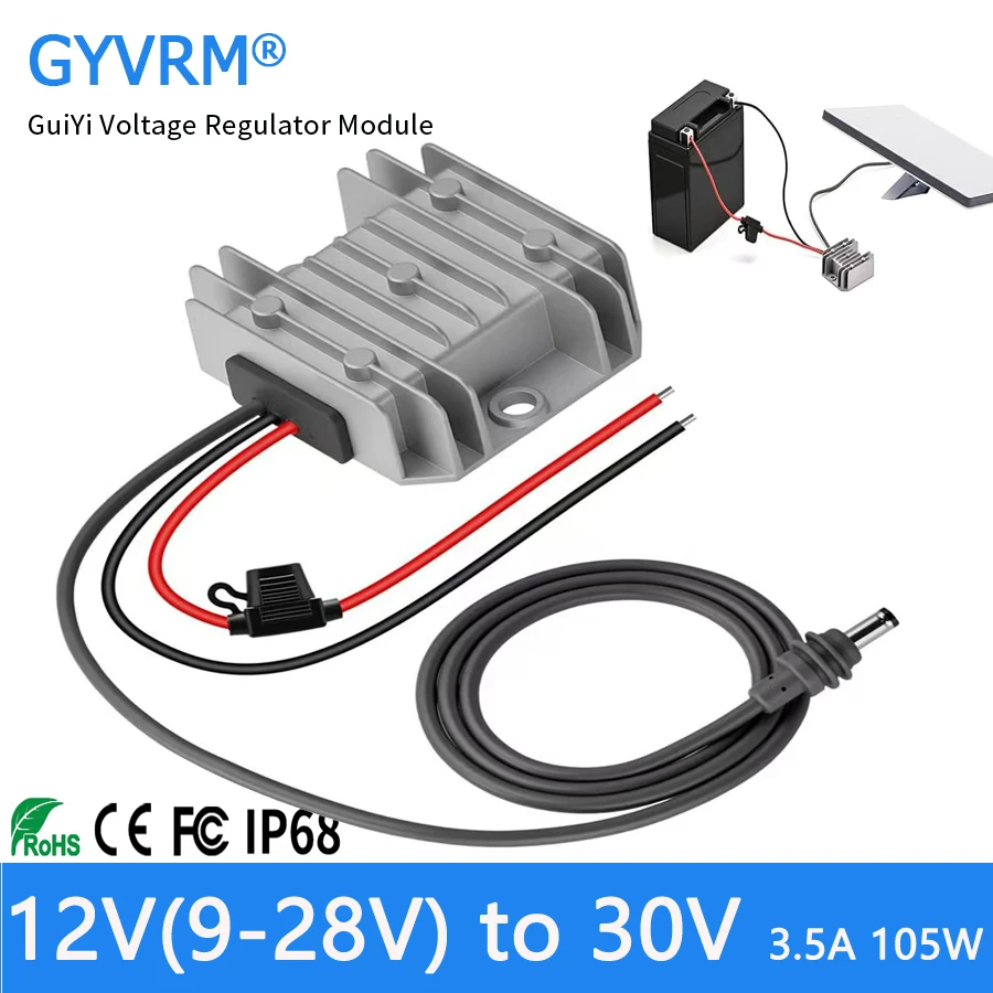 

Starlink Mini 12V Adapter DC Step Up Converter with Starlink Mini Power Cord 9-28V Input 30V 3.5A Output for Starlink Mini Power