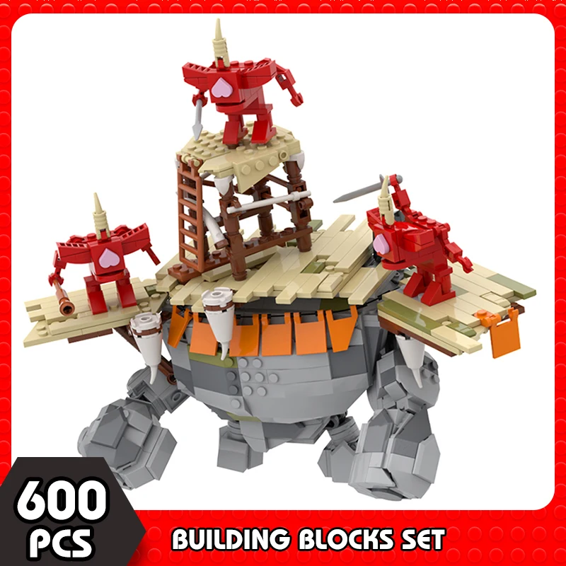 

MOC Zeldaed Game Scene Stone Talus Building Blocks Assembling Models Stone Monsters Collection Creative Bricks Toys Gifts