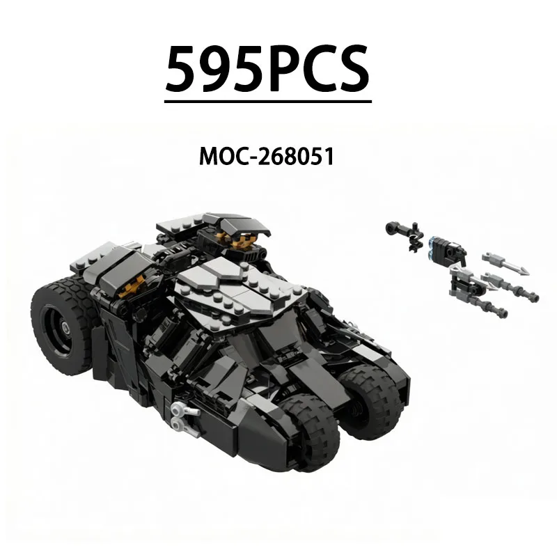

MOC-268051 Super Assault Tank Roller Cabin Brick Model 595 Pieces Creative DIY Birthday Toy Holiday Christmas New Year Gift