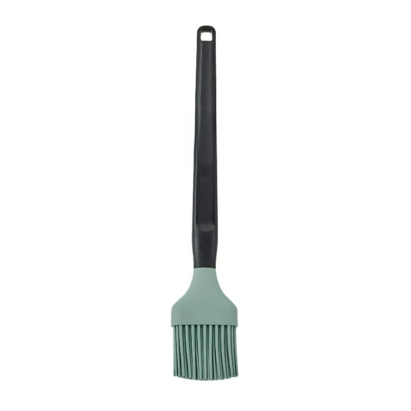 Professional Silicone Basting Brush with Plastic Handle Sage Green