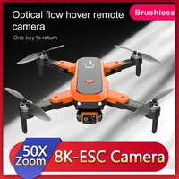 LU10 Drones 8K HD Dual Camera 50X Zoom Optical Flow Localization Brushless Fixed Height Folding Aircraft