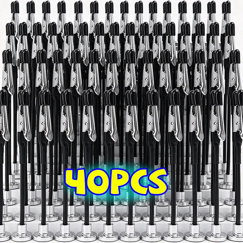 Magnetic DIY Flexible Alligator Clips Note Card Clamps Kitchen Menu Photo Display Stand Base Holder Electric Test Crocodile Clip