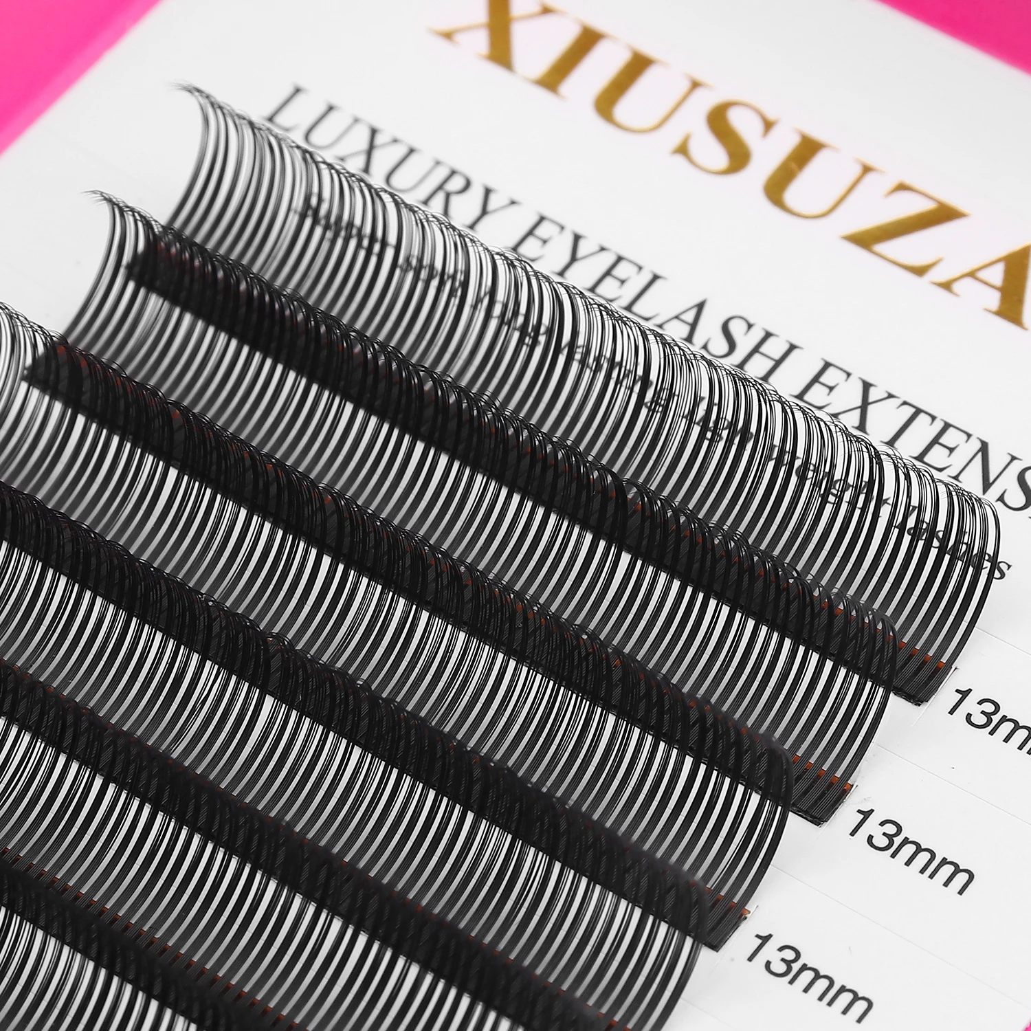 XIUSUZAKI 5D Flower Fairy Flora Lashes Cluster Classic Individual False Lashes Professional Matte Black 5D Eyelashes Extensions