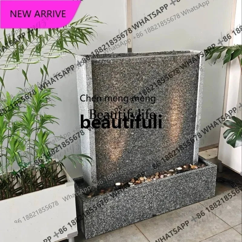 D5556 Courtyard water landscape villa company entrance partition rockery fountain fish pond ornament