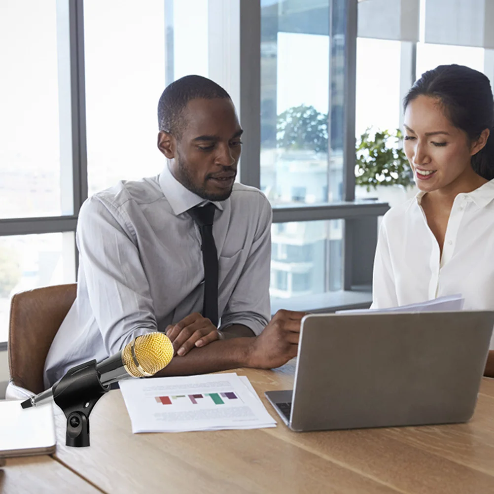 

10 шт. держатель для микрофона, прочный материал PE ABS, простая установка, стабильная беспроводная конструкция для прямой трансляции подкастинга