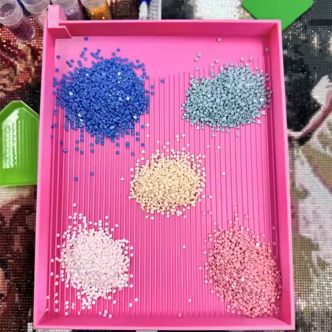 Very Large 3D Printing Diamond Painting Tray Art Dot Drill Tray Storage Box Mosaic Organize DIY Embroidery Accessories Tools