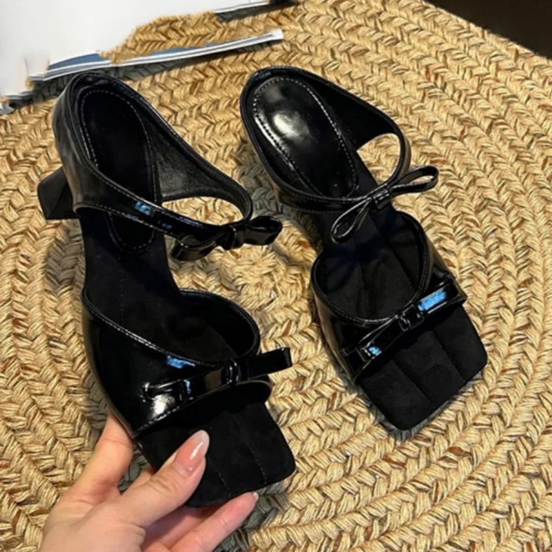 

*Fashionable and Sexy Banquet Hot Selling Slippers for Summer New Square Toe Slim Heel Comfortable Casual Slippers for Women