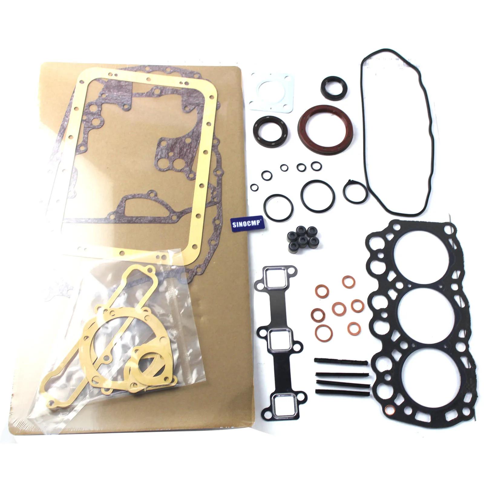 L3E Engine Full Overhaul Cylinder Gasket Set for Mitsubishi Tractor Loader Generator 301L01-01102 MD008883 MD115-472 AG-MD115472