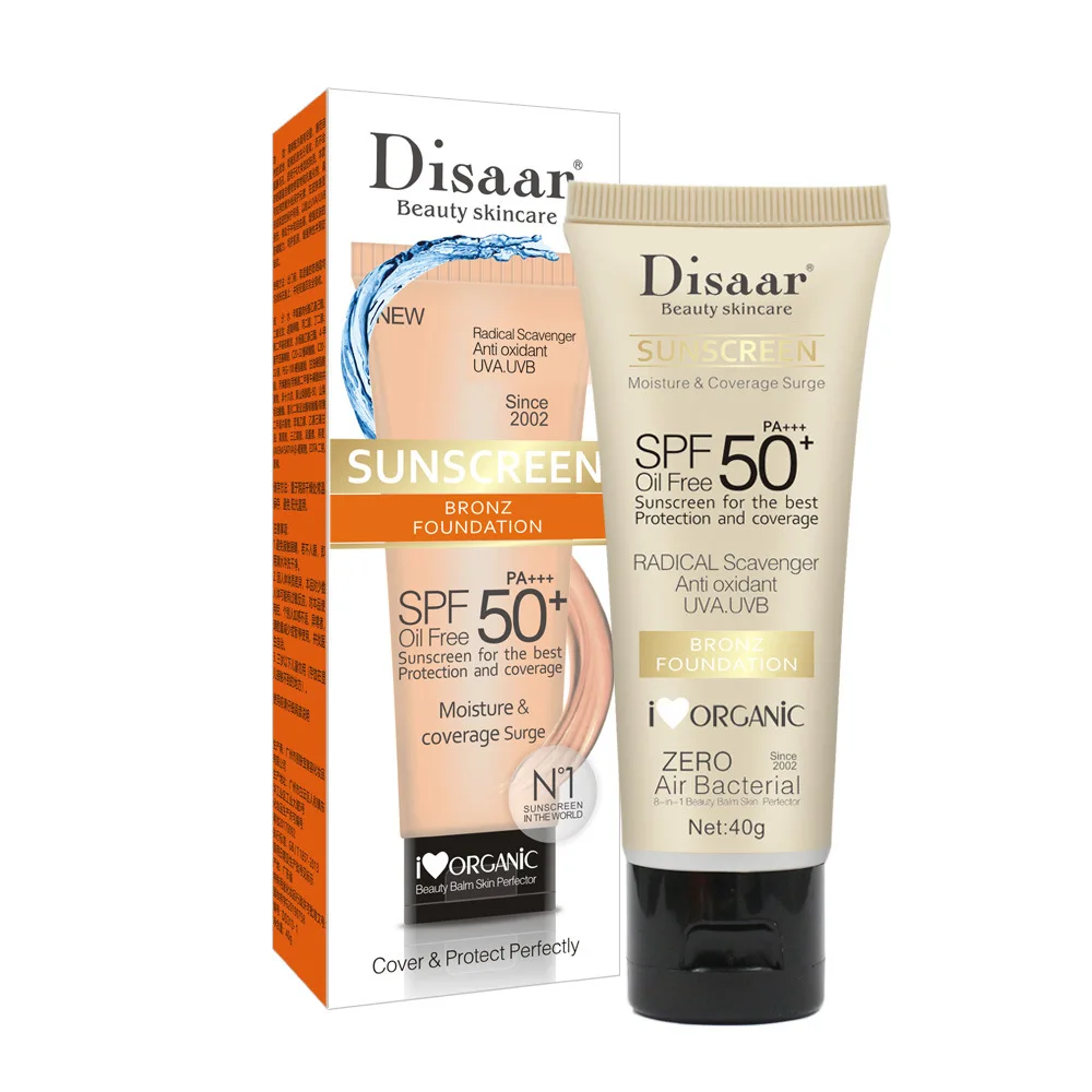 Disaar SPF 50 crema solare viso sbiancante crema protettiva per la pelle crema solare idratante Anti-età per il controllo dell'olio